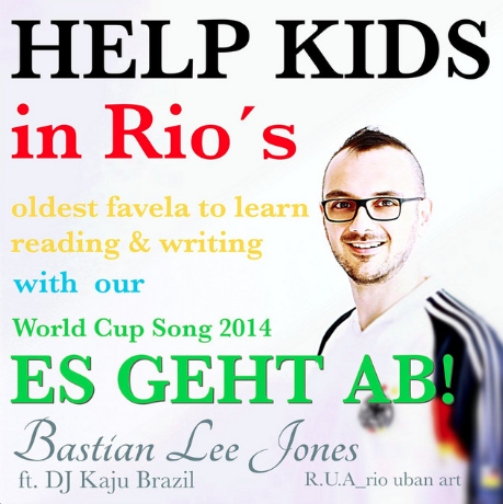 Cover artwork for “Es geht ab!” by Bastian Lee Jones feat. DJ Kaju Brazil.