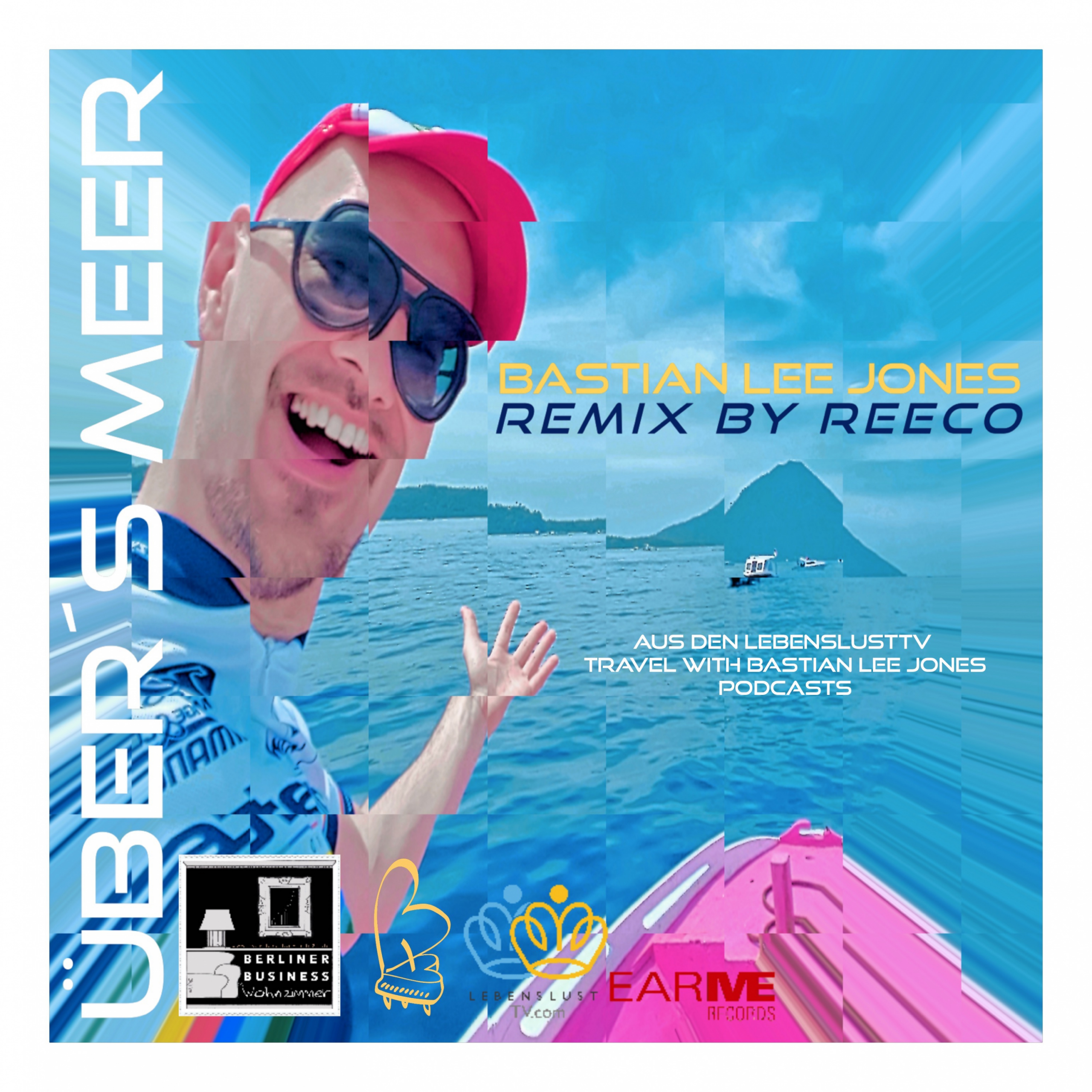 Cover artwork for the LebenslustTV Remix of “Über’s Meer” by Bastian Lee Jones and DJ Reeco.