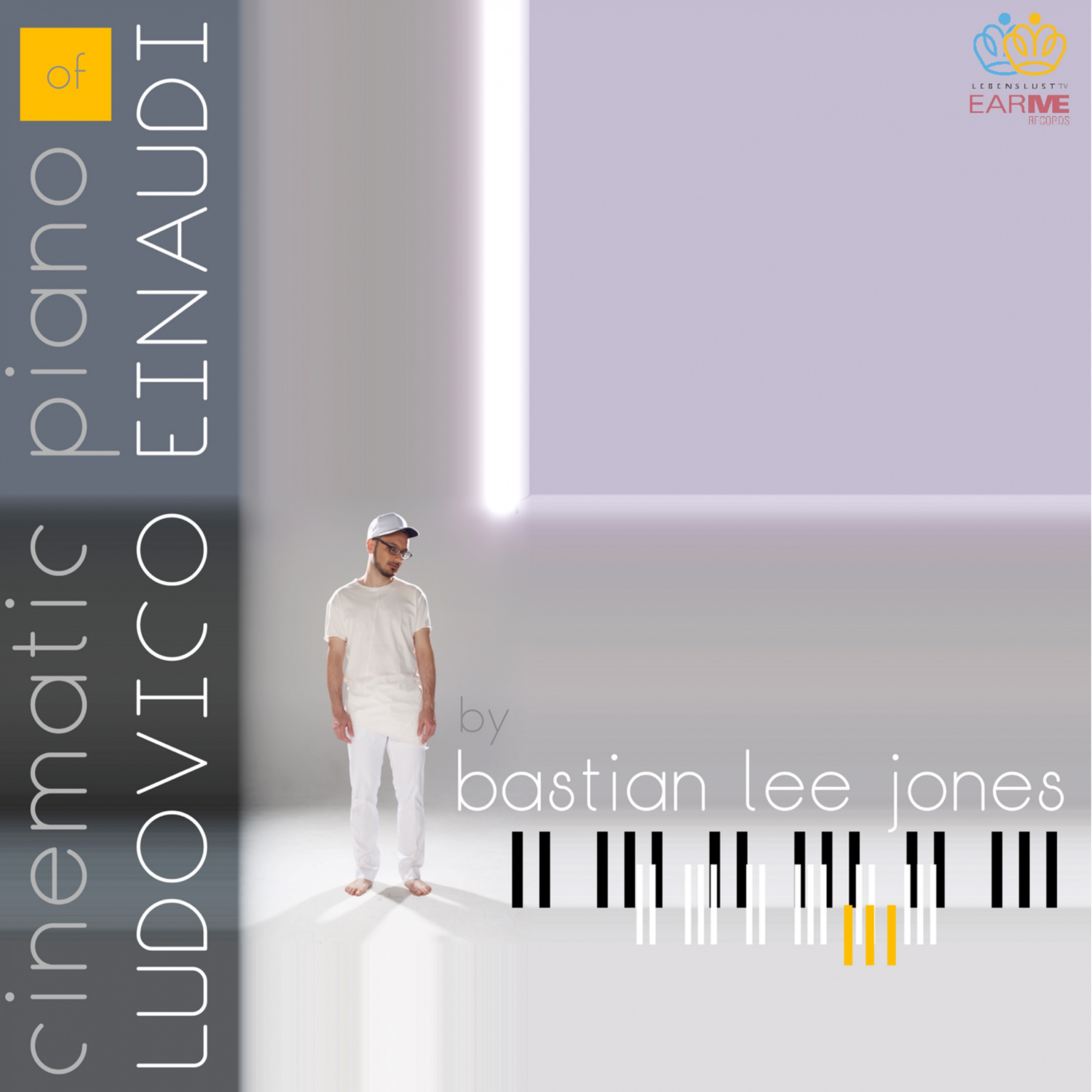Cover artwork for “Cinematic Piano of Ludovico Einaudi” performed by Bastian Lee Jones.